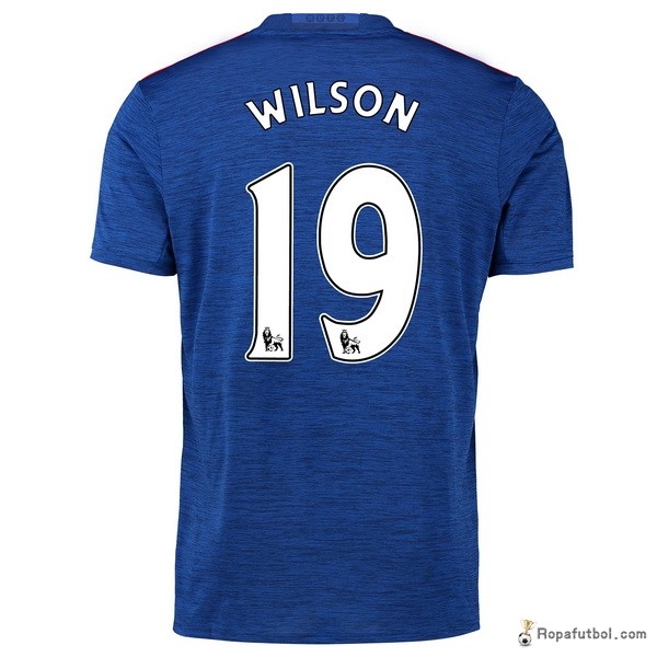 Camiseta Manchester United Replica Segunda Ropa Wilson 2016/17 Azul